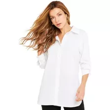 Camisa Social Feminina Manga Longa 