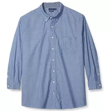 Camisa Nautica Algodón M Larga Ajuste Clásico Grande Alto