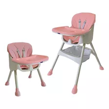 Silla Comedor Bebe 3en1 Happy Baby York Color Rosa