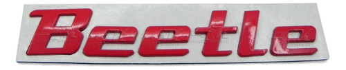 Emblema Rojo Metal Premium Para Volkswagen Beetle  Foto 2