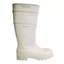 Bota De Goma De Hombre Industrial Frigorífico Blanca