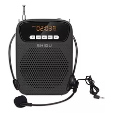 Shidu 15w Portátil Amplificador Com Microfone Fm Rádio