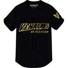 Camisola Jersey Venados De Mazatlan M5 Negro Ch M G Eg 2eg