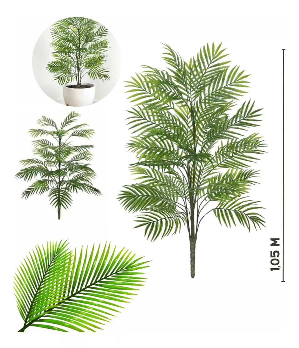 Planta Artificial Palmeira Modelo Real Toque