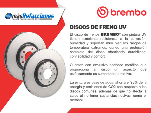 Disco Ventilado Tras Izquierdo O Derecho S80 07 Al 16 Brembo Foto 5