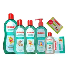 Kit Huggies Baby Extra Suave Completo 06 Itens Cor Azul
