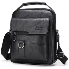 Bolsa Executiva Transversal Sholder Bag Ombro Em Couro Jip