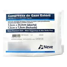 Compressa De Gaze Estéril Neve- 13 Fios- Kit 100 Pct.