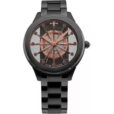 Relógio Technos Feminino Essence Suiço F03101ac/4w Preto Ros