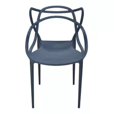 Cadeira De Jantar Top Chairs Top Chairs Allegra, Estrutura De Cor Azul-petróleo, 1 Unidade