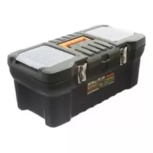 Caja De Herramientas 24 Pulgadas Con Organizador Y Bandeja Color Verde