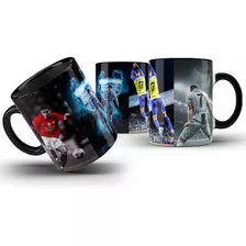 Caneca Cr7 Fases Cristiano Ronaldo Premium Preta