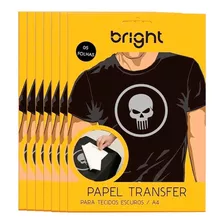 Papel Transfer Para Algodão A4 Tecidos Escuros Bright 50 Fls