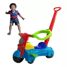 Moto Andador Com Empurrador Brinquedo Passeio Infantil