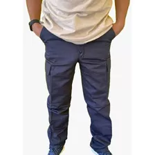 Pantalon Cargo Para Trabajo Marca Duk 6 Bolsillos