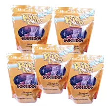 Kit 5 Pacotes Ossos Sortidos Natural Biodog Para Cães