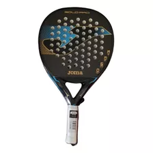 Paleta De Padel Joma Gold Pro Black Turq Carbono 18k, 355gr