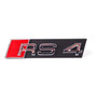 Emblema Audi Rs4 Parrilla  Seguros  Anti Robo Negro