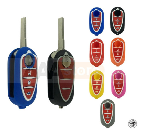 Funda Silicon Protector Llave Alfa Romeo Tipo Navaja Foto 4