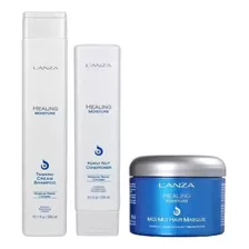 Kit Lanza Healing Moisture 3 Produtos Shampoo, Cond E Mask