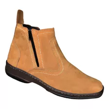 Bota Com Ziper Botina De Couro Linha Botinha Casual Country Linda Usada Com Jeans Produto Barato Com Qualidade Duravel