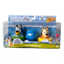 Bluey Set De Baño Juego De Agua 2 Personajes + Pelota