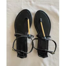 Forever21. Sandalias Negras. Mujer. Talle Us 5.5 #atu127