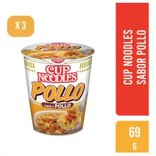 Cup Noodles Sabor Pollo X 69 Gr X 3 Unidades