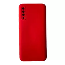 Capa Capinha De Silicone Compatível A70 Interior Aveludado Cor Vermelho