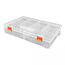 Caja Organizadora 10 Compartimientos Cpo-1030 Kushiro Pesca Color Transparente