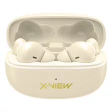 Auriculares Inalambricos In-ear Xpods4 Bluetooth X-view Color Crema