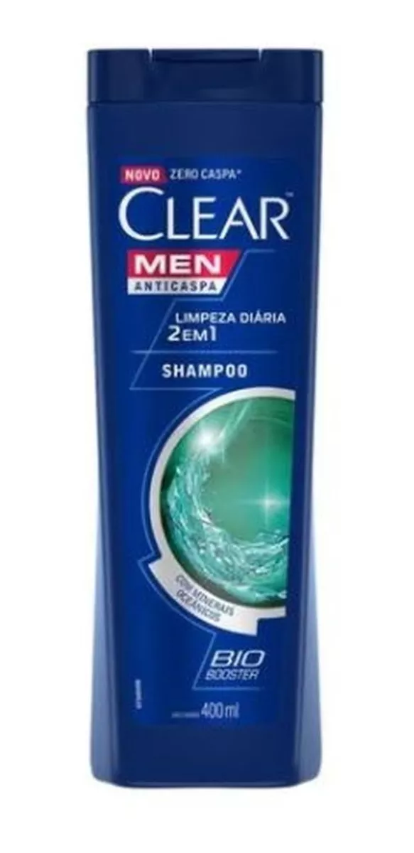 Shampoo Anticaspa Clear Limpeza Diária 2 Em 1 400ml