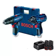 Combo Parafusadeira Gsb120 Chave Impacto 12v Gdr120 Bosch Nf