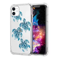 Funda Para I 11, Diseño De Tortuga Azul Claro, Transparent.