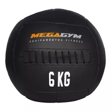 Wall Ball 6kg Em Couro Legítimo Megagym Equipamentos