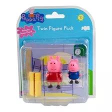 Boneca Peppa Pig E George 7cm - Sunny