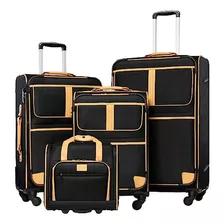 Coolife Luggage Set De 3 Piezas Maleta Con Pinza De Bloqueo