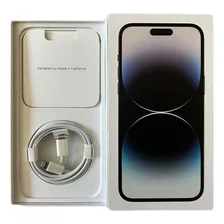 Caixa Vazia iPhone 14 Pro Max Black Com Acessórios Novos