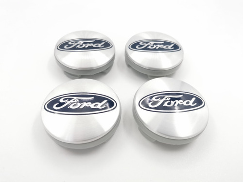 4 Tapas Para Rin Ford Fiesta Focus Escape Figo 54mm Silver Foto 2