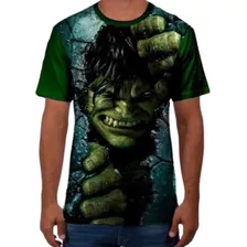 Camiseta Hulk Adulto E Infantil Herois Pronta Entrega Marvel