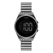 Relógio Feminino Euro Fashionfit Eubjt016ac/4c Digital Cinza