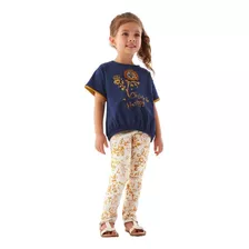 Conjunto Blusa Manga Curta E Legging Infantil - Up Baby