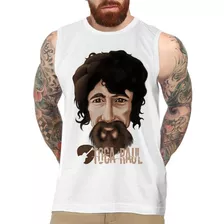 Camiseta Raul Seixas Regata Verão Cavada Frase Toca Raul