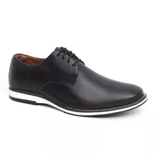 Sapato Social Masculino Brogue Com Cadarço Em Couro