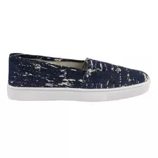 Slip On Feminino Tênis Sem Cadarço Casual Jeans Azul Gugi