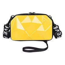 Bolsa Mini Bag Influencer Diamante Moda Blogueira Chl B-808 Cor Amarelo