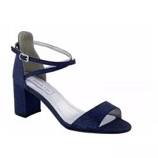 Zapatos De Fiesta Mujer Touch Ups Jackie Navy T39-40 Imp Usa