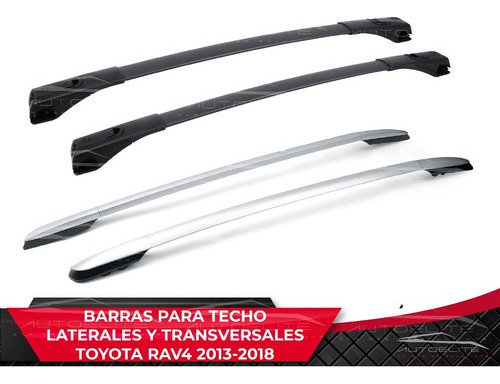 Barras Portaequipaje Laterales Transversal Toyota Rav4 13-18 Foto 2