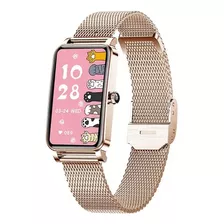 Smartwatch Para Mujer Zx19, Extensible De Acero, Ip68, Bt5.0
