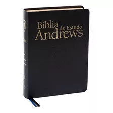 Bíblia Sagrada Andrews De Estudo Couro Legítimo Preta Cpb001